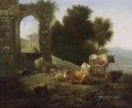 pastor vaca italianizante paisaje willem romeijn